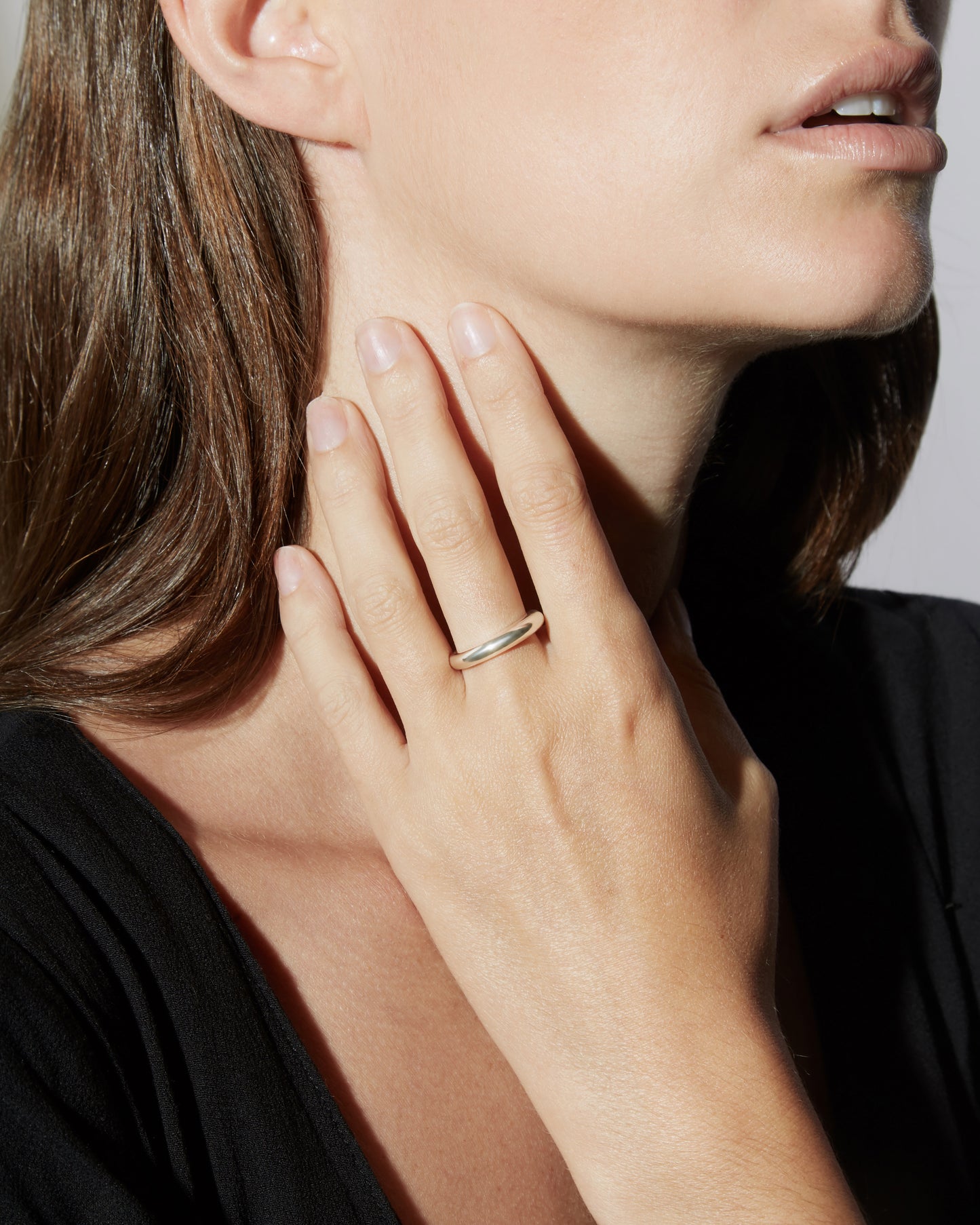A simple ring in solid sterling silver, handmade in Australia. 