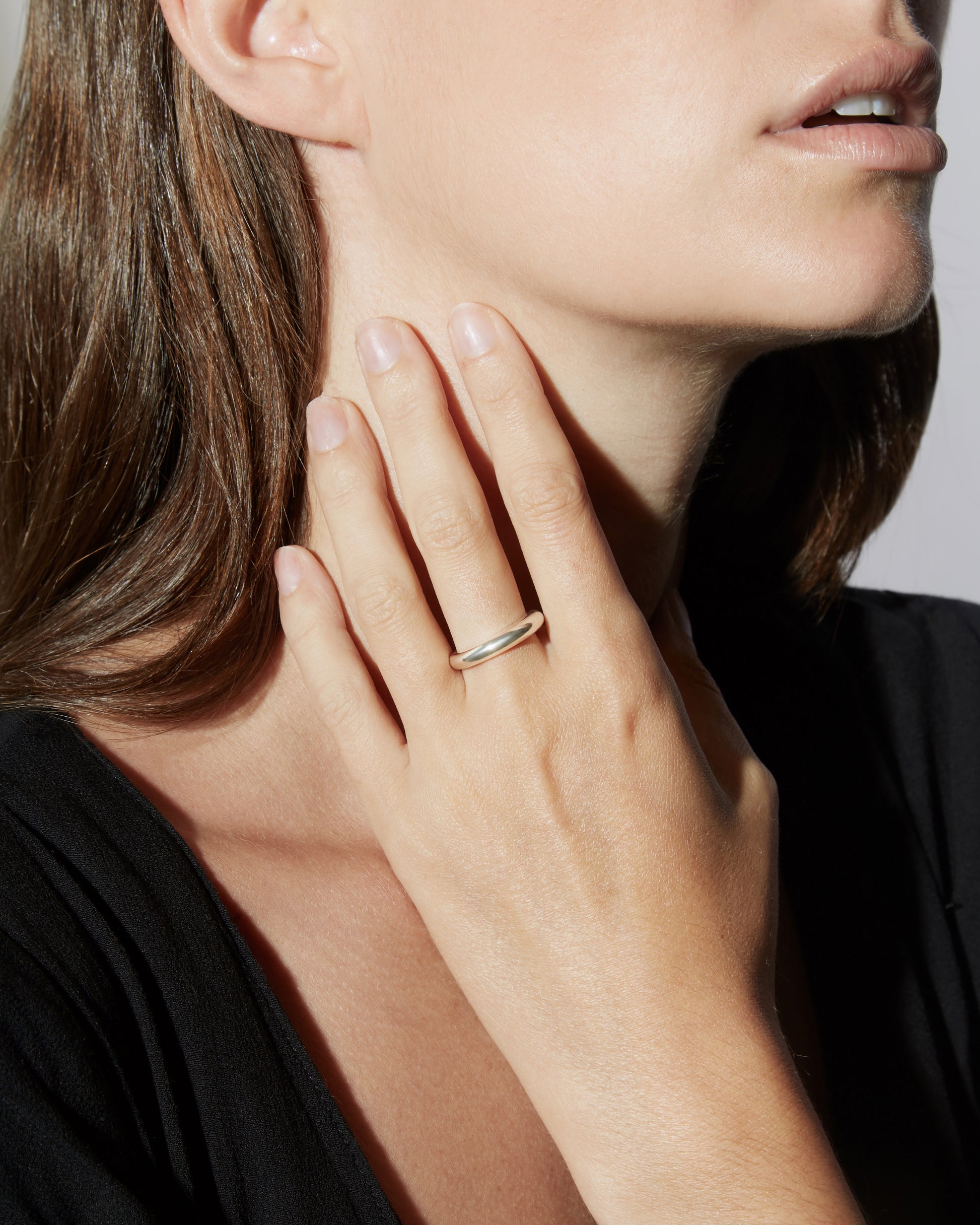 A simple ring in solid sterling silver, handmade in Australia. 