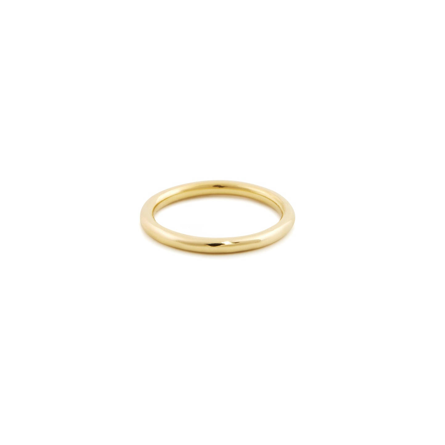 Solid gold classic stacking ring