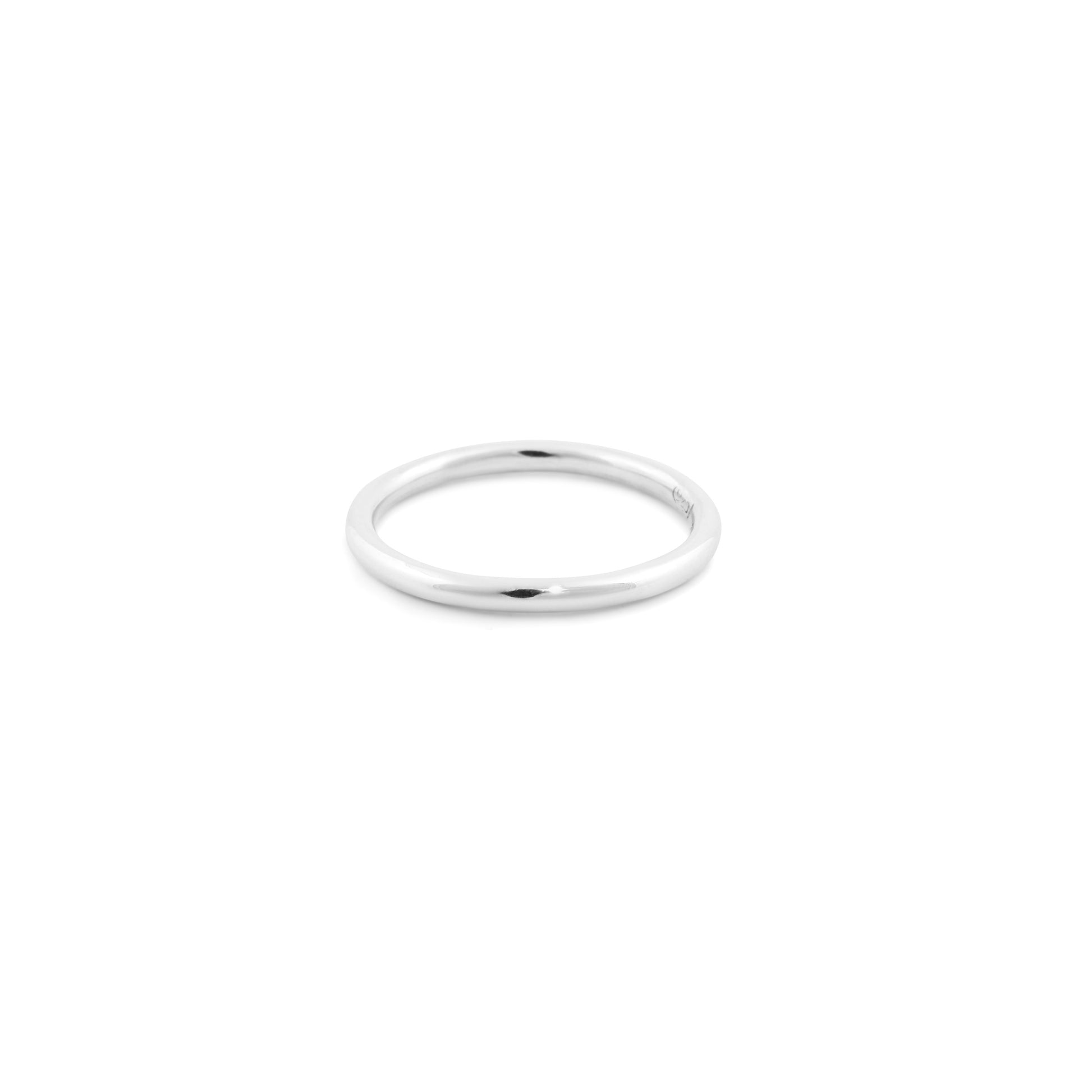 Solid sterling silver classic stacking ring
