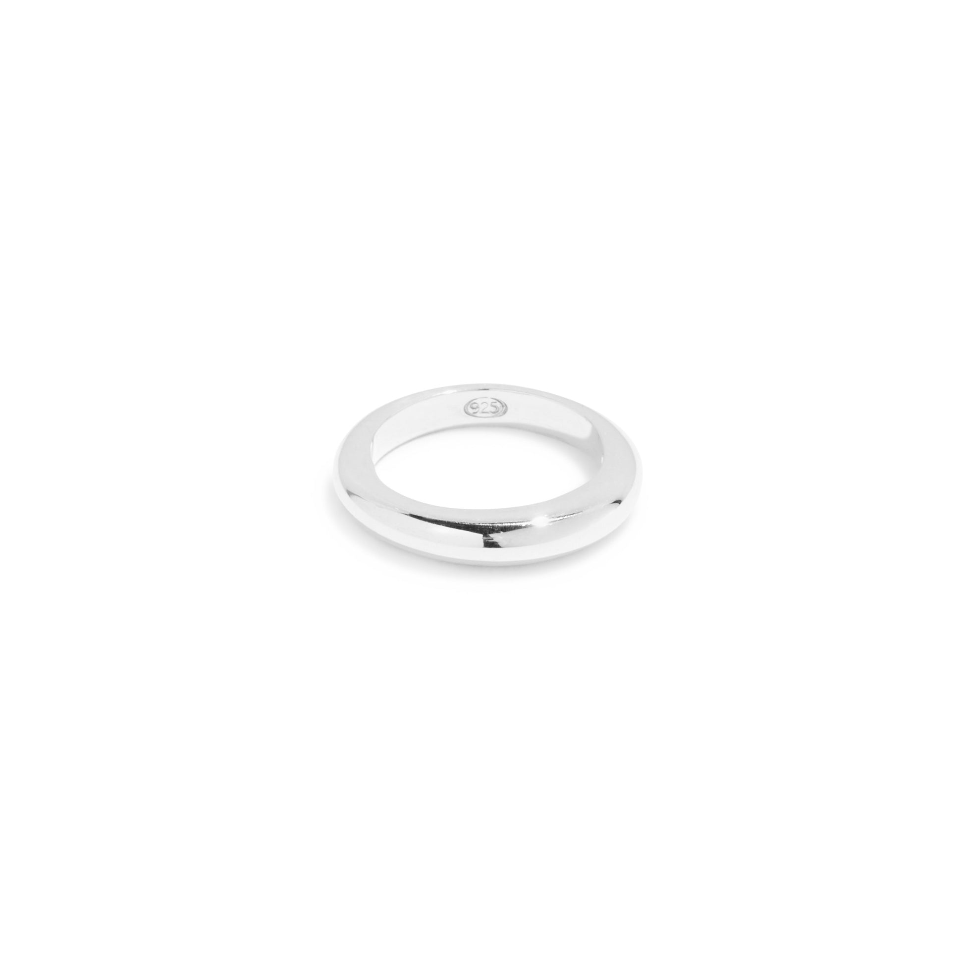 A simple ring in solid sterling silver, handmade in Australia. 