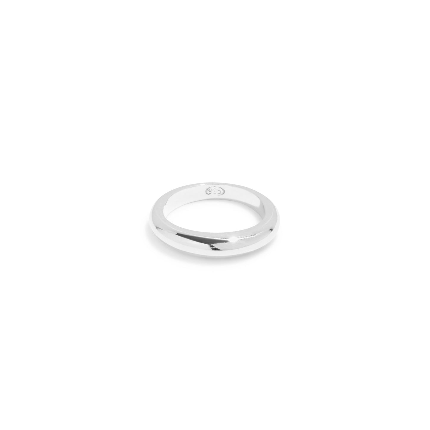 A simple ring in solid sterling silver, handmade in Australia. 